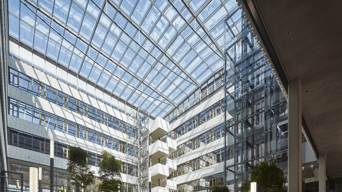 LAMILUX Glass Roof PR60 at the administration building of the Post Mercier in Luxemburg
