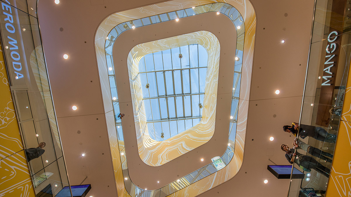 LAMILUX Glass Roof PR60 at the Shopping Mall Mittelrhein Forum in Coblenz (Germany)