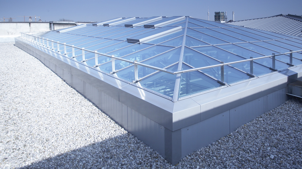 LAMILUX Glass Roof PR60 at the University of Music and Performing Arts in Munich (Germany)