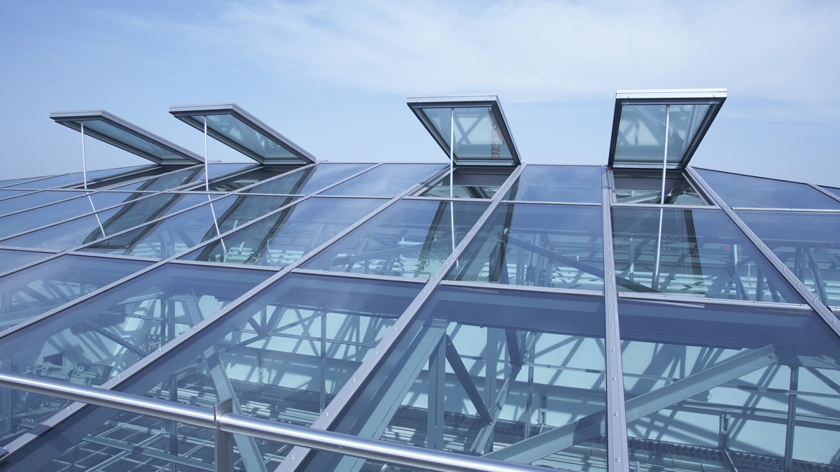 LAMILUX Glass Roof PR60 at the University of Music and Performing Arts in Munich (Germany)