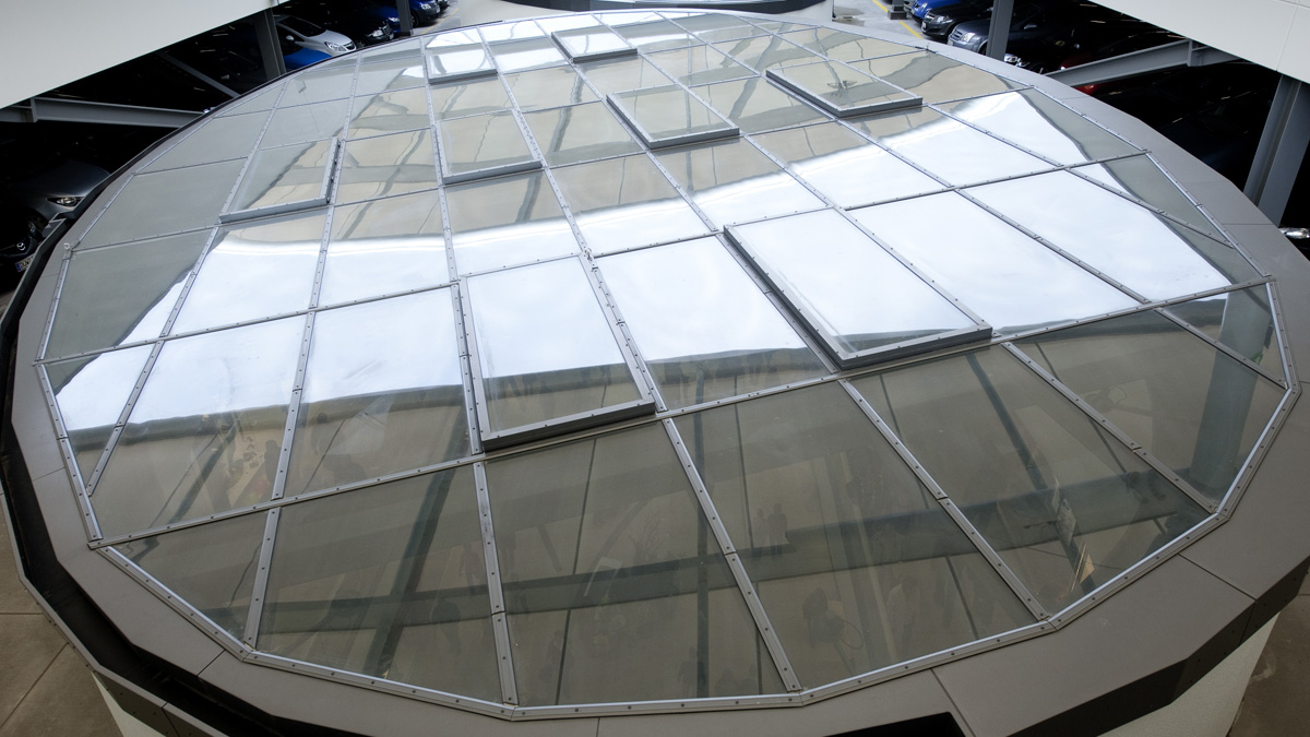 LAMILUX Glass Roof PR60 at the Shopping mall Rhein-Galerie in Ludwigshafen (Germany)