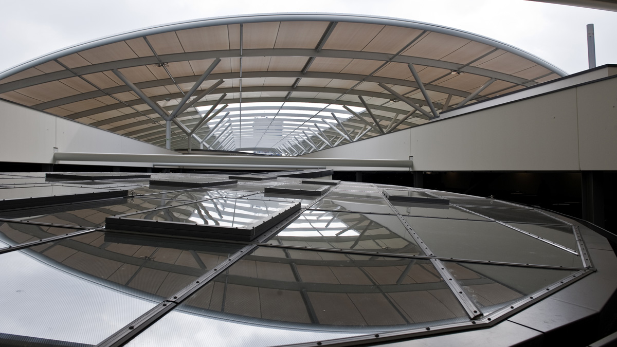 LAMILUX Glass Roof PR60 at the Shopping mall Rhein-Galerie in Ludwigshafen (Germany)