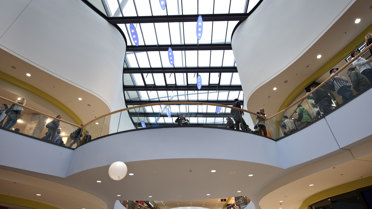 LAMILUX Glass Roof PR60 at the Shopping mall Rhein-Galerie in Ludwigshafen (Germany)