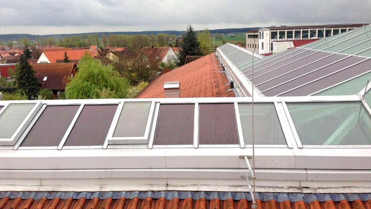 LAMILUX Glass Roof PR60 Passivhaus at the Sebastian-Strobel-School in Herrieden (Germany)