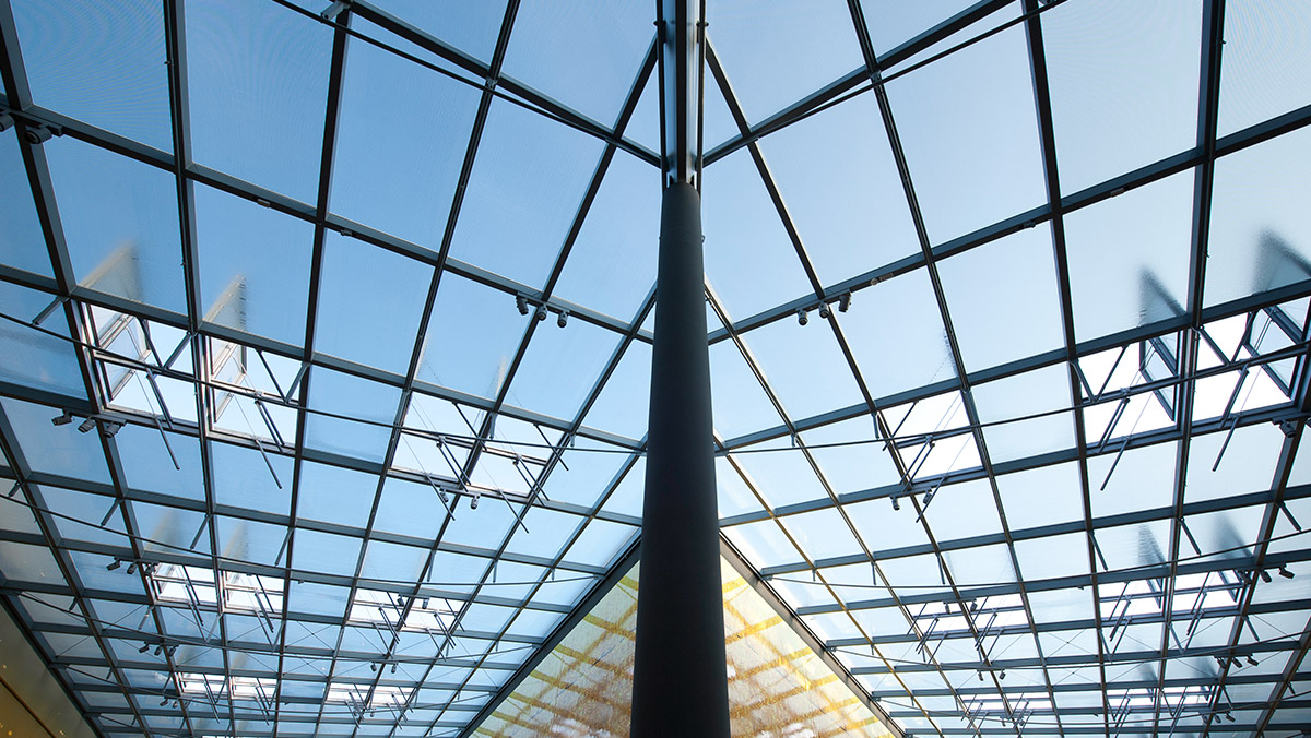 LAMILUX Glass Roof PR60 at the Shopping Mall Thier-Galerie in Dortmund (Germany)