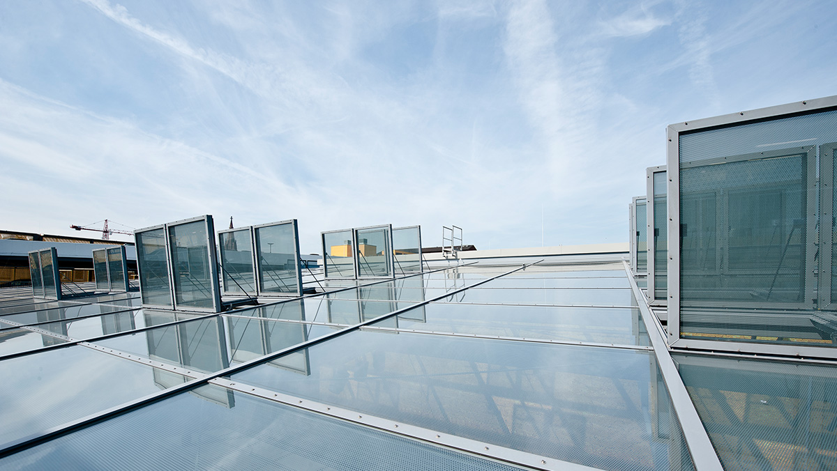 LAMILUX Glass Roof PR60 at the Shopping Mall Thier-Galerie in Dortmund (Germany)