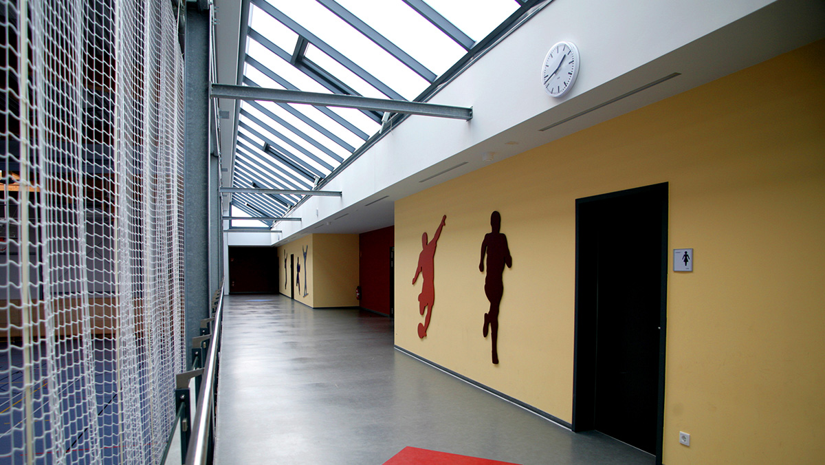 LAMILUX Continuous Rooflight B at the Sports Hall of the Secondary School in Adorf
