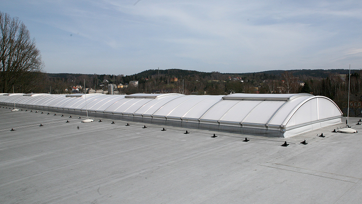 LAMILUX Continuous Rooflight B at the Sports Hall of the Secondary School in Adorf
