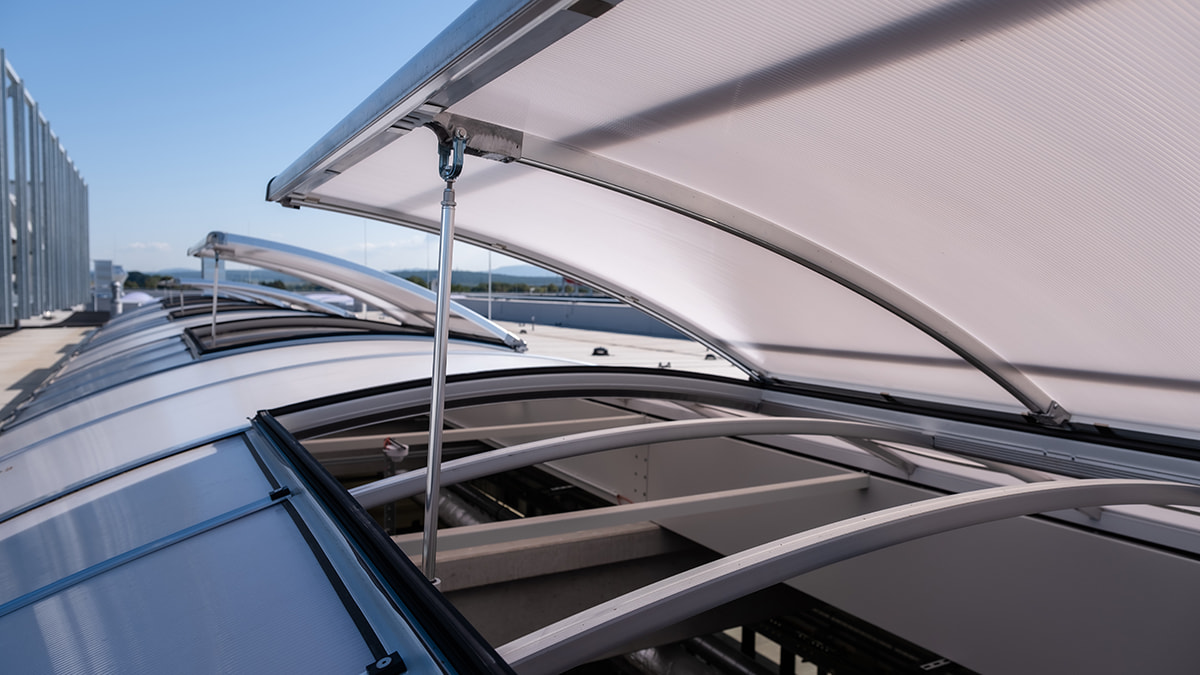 LAMILUX Rooflight Dome at the administration and production building in Neuhof