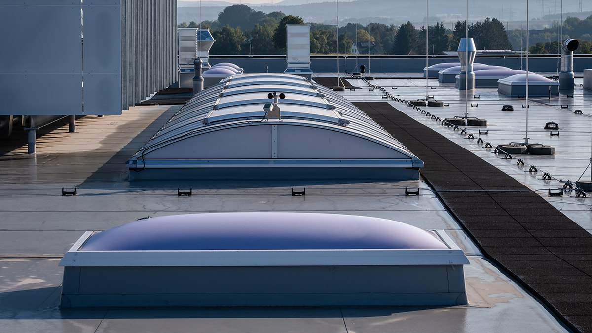 LAMILUX Rooflight Dome at the administration and production building in Neuhof