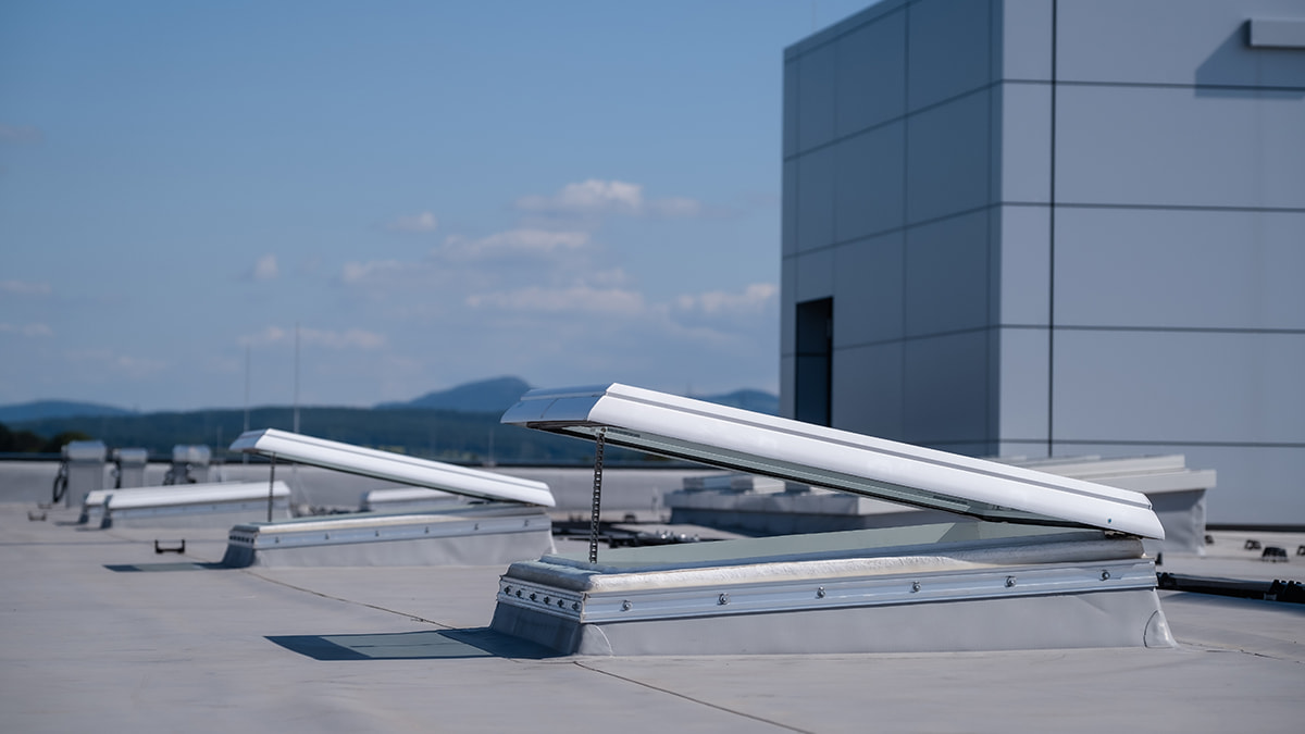 LAMILUX Rooflight Dome at the administration and production building in Neuhof