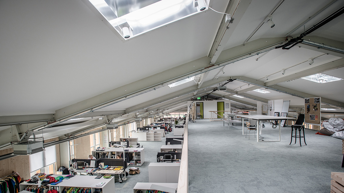 LAMILUX Rooflight Dome at the office building VauDe in Tettnang