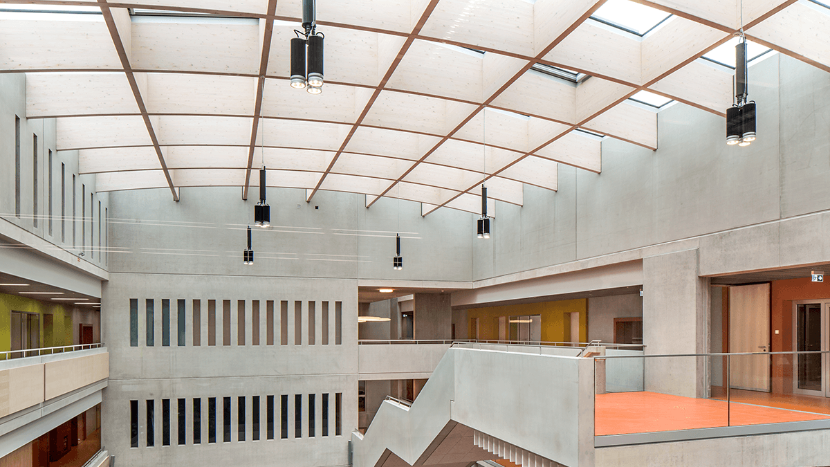 LAMILUX Passivhaus Solutions at the Willibald-Gluck Secondary School in Neumarkt i.d. Opf. (Bavaria, Germany)