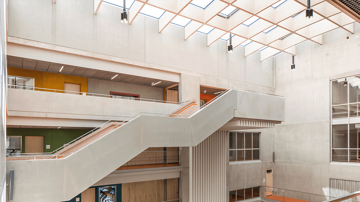 LAMILUX Passivhaus Solutions at the Willibald-Gluck Secondary School in Neumarkt i.d. Opf. (Bavaria, Germany)