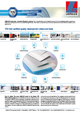 TÜV Süd certified quality: development criteria and tests