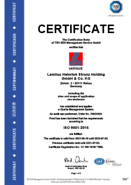 Certification ISO 9001